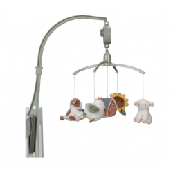 Mòbil musical Miffy gris